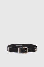 Load image into Gallery viewer, Black Belt in Calfskin with Loop Buckle