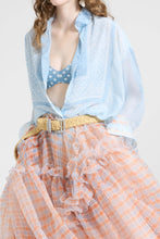 Load image into Gallery viewer, Natural Raffia Belt with Jewel Buckle And Loops