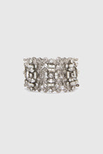 Load image into Gallery viewer, Filigree Brass Jewel Bracelet with Crystals