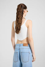 Load image into Gallery viewer, Ribbed Viscose-Blend Tank Top with Central Buttons