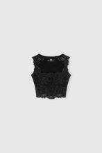 Load image into Gallery viewer, Tile Lace Top with Crystals
