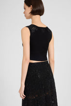 Load image into Gallery viewer, Tile Lace Top with Crystals