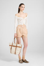Load image into Gallery viewer, Cropped Long-Sleeve Cardigan with V-Neck