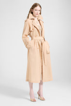 Load image into Gallery viewer, Double-Breasted Trench in Georgette Bonded with Silk Chiffon