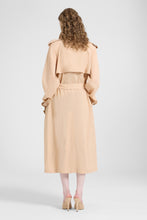 Load image into Gallery viewer, Double-Breasted Trench in Georgette Bonded with Silk Chiffon