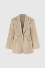 Load image into Gallery viewer, Fitted Single-Breasted Jacket in Technical Georgette