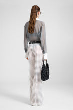 Load image into Gallery viewer, Wide-Leg Trousers in Silk Crepon Chiffon with Polka Dot Print