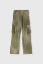Load image into Gallery viewer, Cargo Trousers in Jeans-Print Marocain