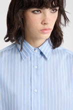 Load image into Gallery viewer, Silk shirt with a masculine striped allure