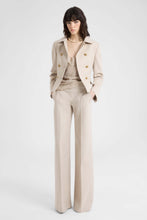 Load image into Gallery viewer, Silk georgette top with melange-effect print and lace details