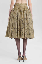 Load image into Gallery viewer, Balloon tulle skirt with lurex lace effect and black crinoline underskirt