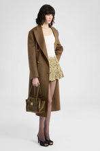 Load image into Gallery viewer, Pleated tulle mini skirt with lamé Rebrodé embroidery