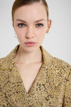 Load image into Gallery viewer, Drop crystal gold earring with crystal ear cuff
