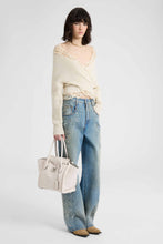 Load image into Gallery viewer, Pure Cashmere Wrap Cardigan with Couture Lace Details