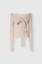 Load image into Gallery viewer, Pure Cashmere Cardigan with Front Bow Detail