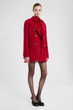 Load image into Gallery viewer, Double-Breasted Wool Double Peacoat with Heraldic Buttons