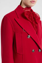 Load image into Gallery viewer, Double-Breasted Wool Double Peacoat with Heraldic Buttons