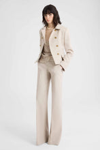 Load image into Gallery viewer, Wide-leg tailored trousers with heraldic buttons