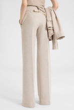 Load image into Gallery viewer, Wide-leg tailored trousers with heraldic buttons