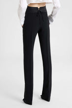 Load image into Gallery viewer, High-waisted smoking trousers in cady