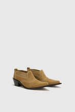Load image into Gallery viewer, Leather Ankle Western Boots