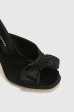 Load image into Gallery viewer, Black Satin Mule