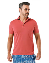 Load image into Gallery viewer, SUPIMA GARMENT DYED PIQUE POLO BERRY