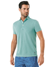 Load image into Gallery viewer, SUPIMA GARMENT DYED PIQUE POLO LIGHT AQUA