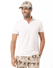 Load image into Gallery viewer, SUPIMA GARMENT DYED PIQUE POLO WHITE