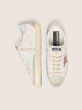Load image into Gallery viewer, Super-Star Leather Upper Suede Toe and Spur Glitter Star Laminated Heel Metal Lettering