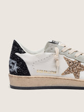 Load image into Gallery viewer, Ballstar Nappa Quarter Glitter Star Heel And Spur Suede Toe