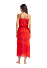 Load image into Gallery viewer, Long Viscose Dress Flower Power