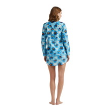 Load image into Gallery viewer, Cotton Voile Shirt Dress Poppies