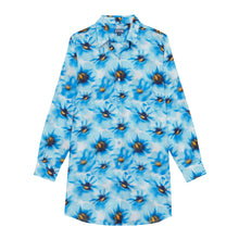 Load image into Gallery viewer, Cotton Voile Shirt Dress Poppies