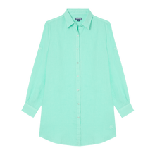 Load image into Gallery viewer, Linen Shirt Dress Solid