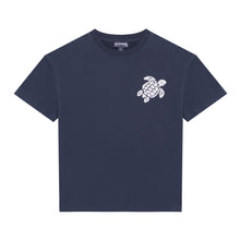 Load image into Gallery viewer, Organic Cotton T-shirt Embroidered Turtle
