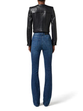 Load image into Gallery viewer, Leather jacket with vinyl details