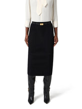 Load image into Gallery viewer, Skirt in ribbed knit fabric with belt