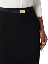 Load image into Gallery viewer, Skirt in ribbed knit fabric with belt
