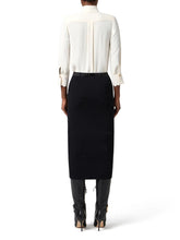 Load image into Gallery viewer, Skirt in ribbed knit fabric with belt