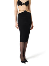 Load image into Gallery viewer, Knit skirt with jewel snake