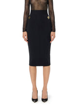 Load image into Gallery viewer, Skirt in bi-elastic fabric with jewel logo