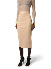 Load image into Gallery viewer, Skirt in bi-elastic fabric with jewel logo