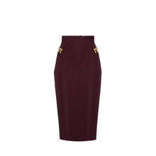 Load image into Gallery viewer, Skirt in bi-elastic fabric with jewel logo