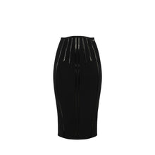 Load image into Gallery viewer, Skirt in neoprene fabric with corset details