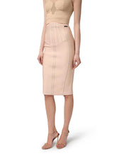 Load image into Gallery viewer, Skirt in neoprene fabric with corset details