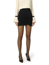 Load image into Gallery viewer, Skirt in lightweight crêpe fabric with jewel buttons