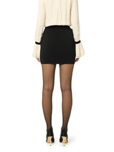 Load image into Gallery viewer, Skirt in lightweight crêpe fabric with jewel buttons