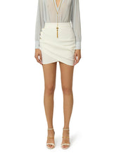 Load image into Gallery viewer, Skirt in lightweight crêpe fabric with jewel buttons