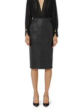 Load image into Gallery viewer, Pencil skirt with jewel clasps